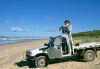 Great Sandy NP (Queensland): 4WD on Teewah Beach  (photo by Luca Dal Bo)