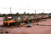 Australia - Cook (SA): goods train stops for refueling at the Nullarbor outpost - photo by Rod Eime