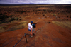Ayers Rock / Uluru - Northern Territory, Australia: going down - photo by Y.Xu