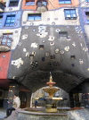 Austria / sterreich -  Vienna / Wien: Hundertwasserhaus - fountain (photo by J.Kaman)