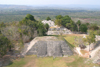 Belize - Xunantinich, Cayo district: classical Mayan pyramids - main plaza, view from 'El Castillo', the tallest structure - ruinas maias - photo by C.Palacio