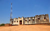 Gitega / Kitega, Burundi: old German fort - used by the German governor of Rwanda-Urundi in the late 19th century, now occupied by the local police - antenna - photo by M.Torres