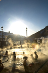Kamloops, BC, Canada: Hot tub activities in winter - Sun Peaks ski resort - photo by D.Smith