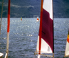 Araucana Region, Chile - Pucn: Lake Villarica - sails - photo by Y.Baby