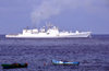 Moroni, Grande Comore / Ngazidja, Comoros islands: INS Talwar F40 - Talwar Class Frigate - built at the Baltic Shipyard, St Petersburg - Indian navy warship - photo by M.Torres