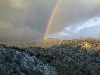 Crete - Sfakia / Hora Sfakion (Hania prefecture): rainbow in the mountains (photo by Alex Dnieprowsky)