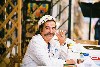 Crete - Hania: a sailor's moustache - might often have been soaked in wine, raki and coffee (photo by Alex Dnieprowsky)