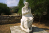 Crete, Greece - Gortys / Gortis (Heraklion prefecture): Roman statue of the Emperor Antoninus Pius - marble statue (photo by A.Dnieprowsky)