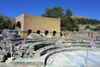 Crete, Greece - Gortys / Gortis (Heraklion prefecture): Roman amphitheatre - the Odeon, a small amphitheater where musical recitals were staged (photo by A.Dnieprowsky)