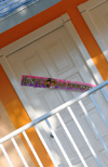 Ro San Juan, Mara Trinidad Snchez province, Dominican republic: 'just married' sign on a hotel room door - newly-weds are love all-inclusive resorts - photo by M.Torres