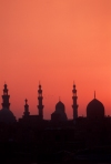 Africa - Egypt - Cairo: skyline - domes and minarets - dusk - photo by J.Wreford