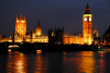 London: Houses of Parliament / Westminster Palace at night - seen from Lambeth - photo by M.Torres