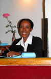 Addis Ababa, Ethiopia: welcome smile at the empress Itegue Taitu Hotel - oldest Hotel in Ethiopia - Piazza area - photo by M.Torres
