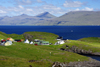 Nlsoyarfjrur, Streymoy island, Faroes: houses and fjord, just outside Trshavn - east coast of Streymoy - photo by A.Ferrari