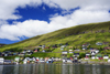 Vestmanna, Streymoy island, Faroes: waterfornt houses - photo by A.Ferrari