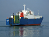 Le Havre, Seine-Maritime, Haute-Normandie, France: Vans Queen - Liberia registered RoRo Ship - photo by A.Bartel