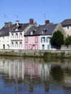 Isigny-sur-Mer, Calvados, Basse-Normandie, France: waterfront houses - photo by A.Bartel