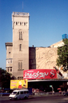 Georgia - Tbilisi / Tblissi / TBS: billboards for Coke and Lambada coffee - old town - Transcaucasia (photo by M.Torres)