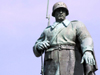 Berlin, Germany / Deutschland: Russian touch - Red Army monument - bronze soldier - sculptors Vladimir Tsigal and Lev Kerbel - Sowjetische Note - rotes Armedenkmal - photo by M.Bergsma