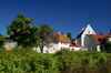 Gotland - Visby: buildings outside Almedalen - photo by A.Ferrari