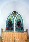 Channel isles - Guernsey: Torteval - Church window (photo by M.Torres)