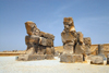 Iran - Persepolis: lamassus - unfinished gate started by king Artaxerx - photo by M.Torres