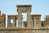 Iran - Persepolis: Darius' palace - southern faade - porticos - UNESCO world heritage - photo by M.Torres