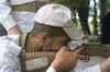 Iran: army recruit during shooting practice - photo by W.Allgower