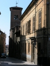 Moncalieri: street along the Collegiata di Santa Maria della Scala (photo by V.Bridan)