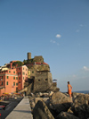 Italy - Vernazza, Cinque Terre - from the pier - photo by D.Hicks