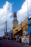Jamaica - Santa Ana: street scene - Clock tower - photo by F.Rigaud