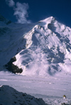 Kazakhstan - Tian Shan range: climbing face of Khan Tengri mountain- photo by E.Petitalot