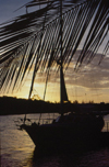 Kenya - Mtwapa - Kilifi District: sunset on the creek - boat - photo by F.Rigaud