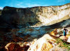 Curtis Island, Kermadec Islands: at the crater - photo by T.Nicklin, B.McGuire, L.Mead, G.Stevens, M.Suckling (in P.D)