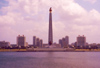 North Korea / DPRK - Pyongyang: Tower of the Juche Idea on the Taedong river - 150 metre-high stone obelisk - photo by M.Torres