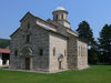 Serbia - Kosovo - Visoki Decani - Pec district: Visoki Decani Serbian Orthodox Monastery - Christ Pantocrator cathedral - UNESCO World Heritage - photo by J.Kaman