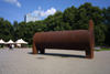 Latvia / Latvija - Riga: strange object on Esplandade park (photo by Alex Dnieprowsky)