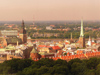 Latvia / Latvija - Riga: the Old City seen from Hotel Latvia - Daugava and SAS Radisson hotel in the background (photo by J.Kaman)