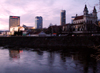 Lithuania - Vilnius: dusk by the river Neris - photo by A.Dnieprowsky