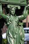 Macau, China: Wallace Fountain with its caryatids - Praia Grande Avenue, So Francisco Garden - photo by M.Torres