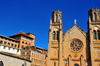 Antananarivo / Tananarive / Tana - Analamanga region, Madagascar: Andohalo cathedral, Maison Labord and the former lyce Gallini - photo by M.Torres