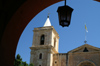 Malta: Valletta - St John's church and arch - photo by A.Ferrari
