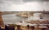 Malta: Grand Harbour on a gloomy day - Vittoriosa, Senglea and Kalkara from Valletta (photo by M.Torres)