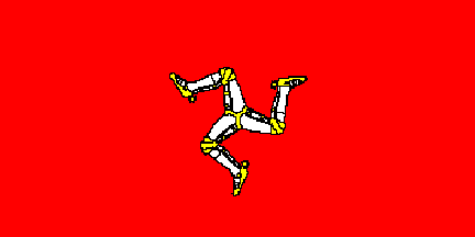 Manx flag / Ellan Vannin / Insel Man / isla de Man / ilha de Man - triskelion