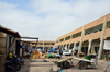 Nouakchott, Mauritania: buildings of the Moroccan Market aka Socogim market - photo by M.Torres