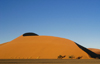 Namibia Two Hikers on Dune# 45 at sunrise, Sossusvlei - photo by B.Cain