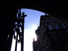 Netherlands - Amsterdam - Royal Palace through gate - photo by Michel Bergsma