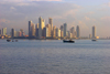 Panama City: urban skyline - skyscrapers and waterfront - photo by H.Olarte