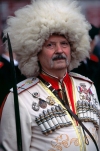 Russia - Novorossisk - Kuban - Krasnodar kray: cossack with sabre on parade (photo by Vladimir Sidoropolev)