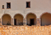 Iglesias / Igrsias, Carbonia-Iglesias province, Sardinia / Sardegna / Sardigna: arches at the Saint Francis Cloister - Chiostro San Francesco - photo by M.Torres